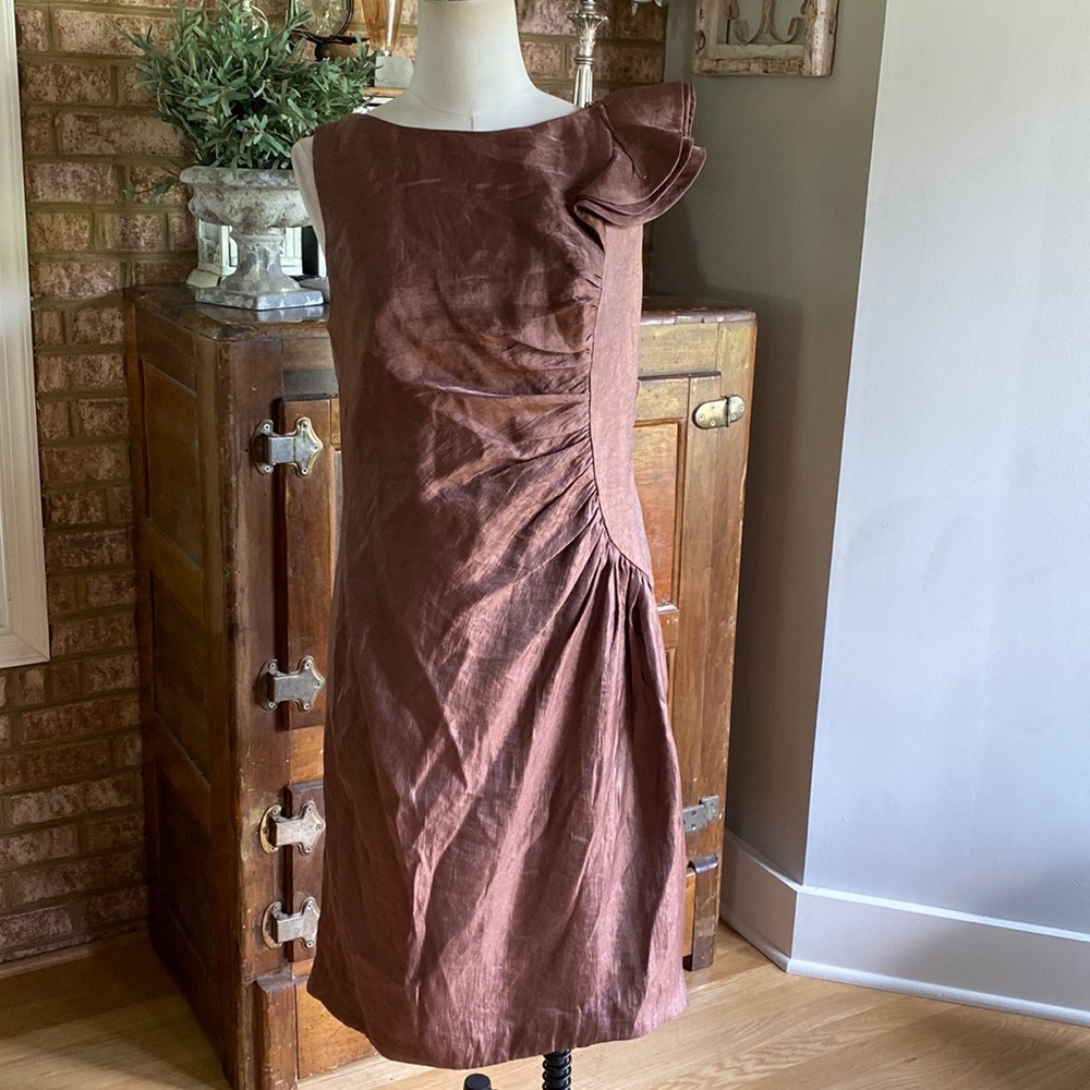 ADRIENNE PAPELL SLEEVELESS LINED EVENING FORMAL DRESS 12 NEW